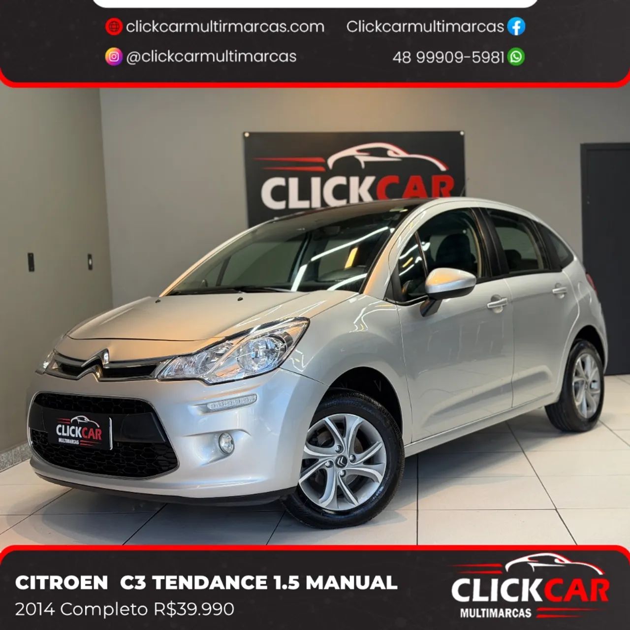 Citroen C3 Tendance 1.5 Flex 8V 5P Mec. 2014 - Foto 5