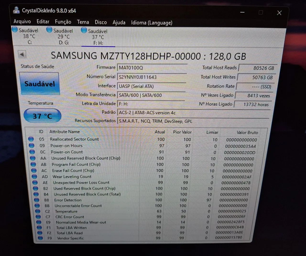 SSD Samsung 128GB  - Foto 2