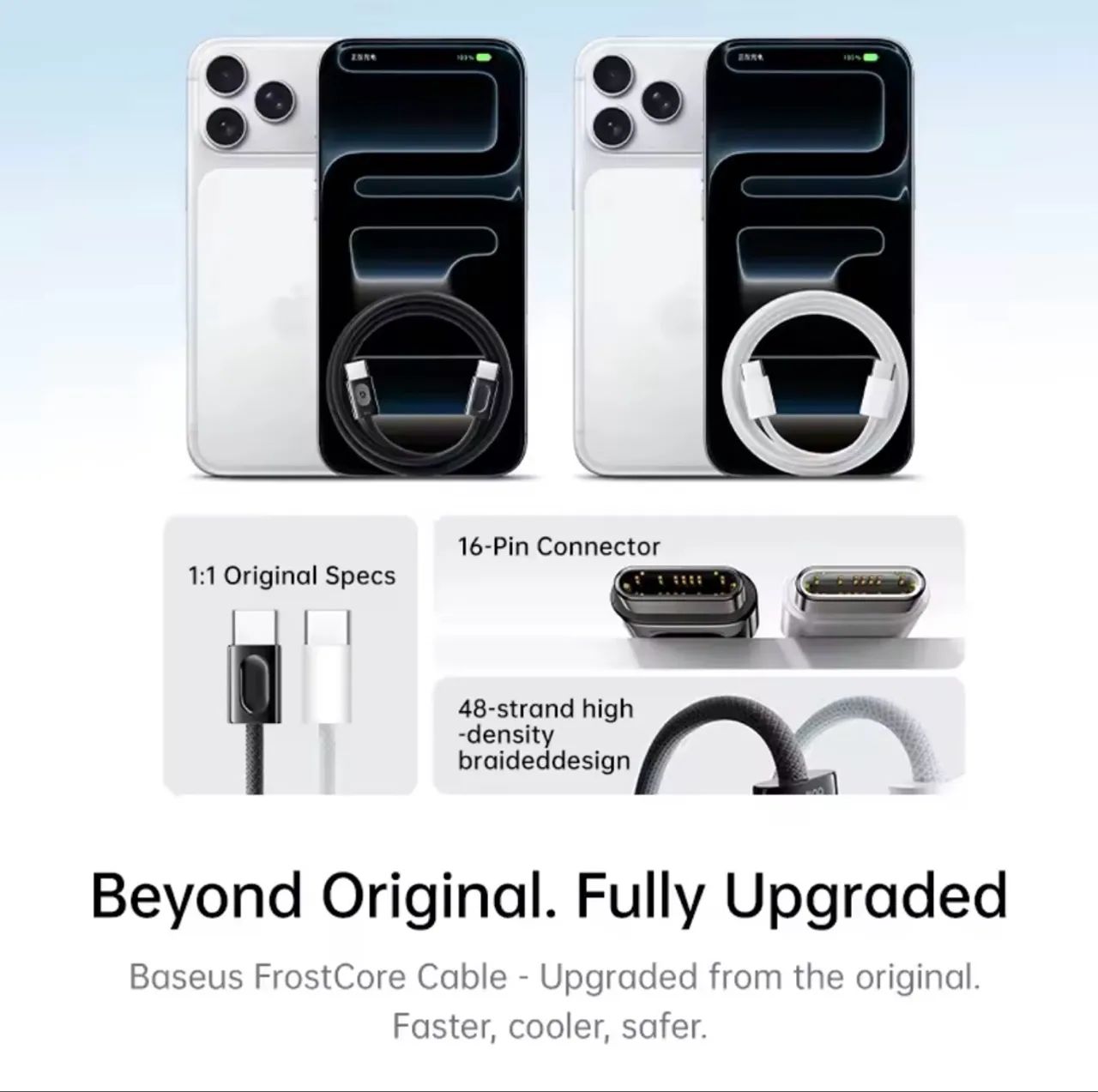 Cabo USB C Baseus para iPhone 15+ - Foto 5