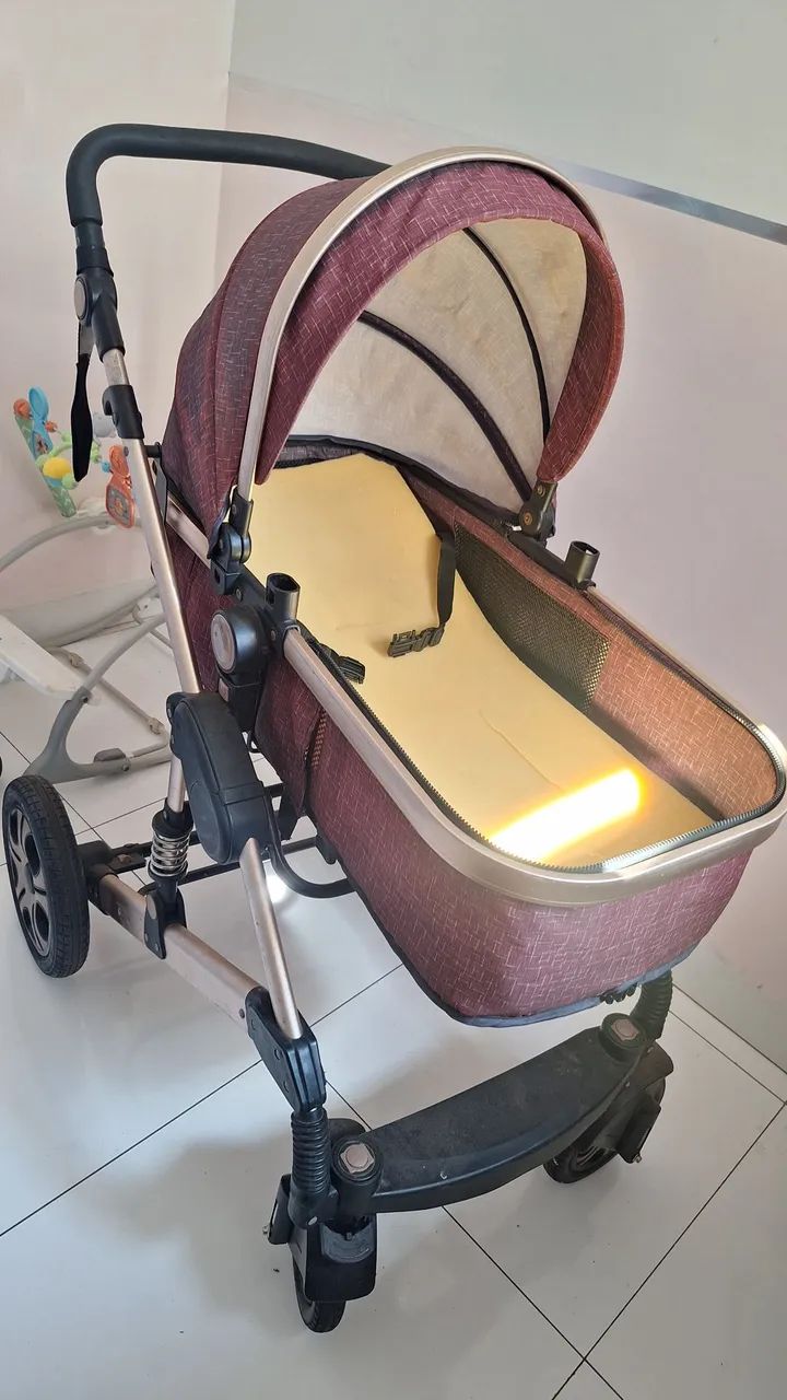 Carrinho de bebê Moisés luxo - Foto 3