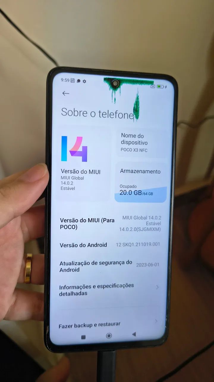 POCO X3 NFC 64GB Usado - Funcionando Perfeitamente - Promoção! 