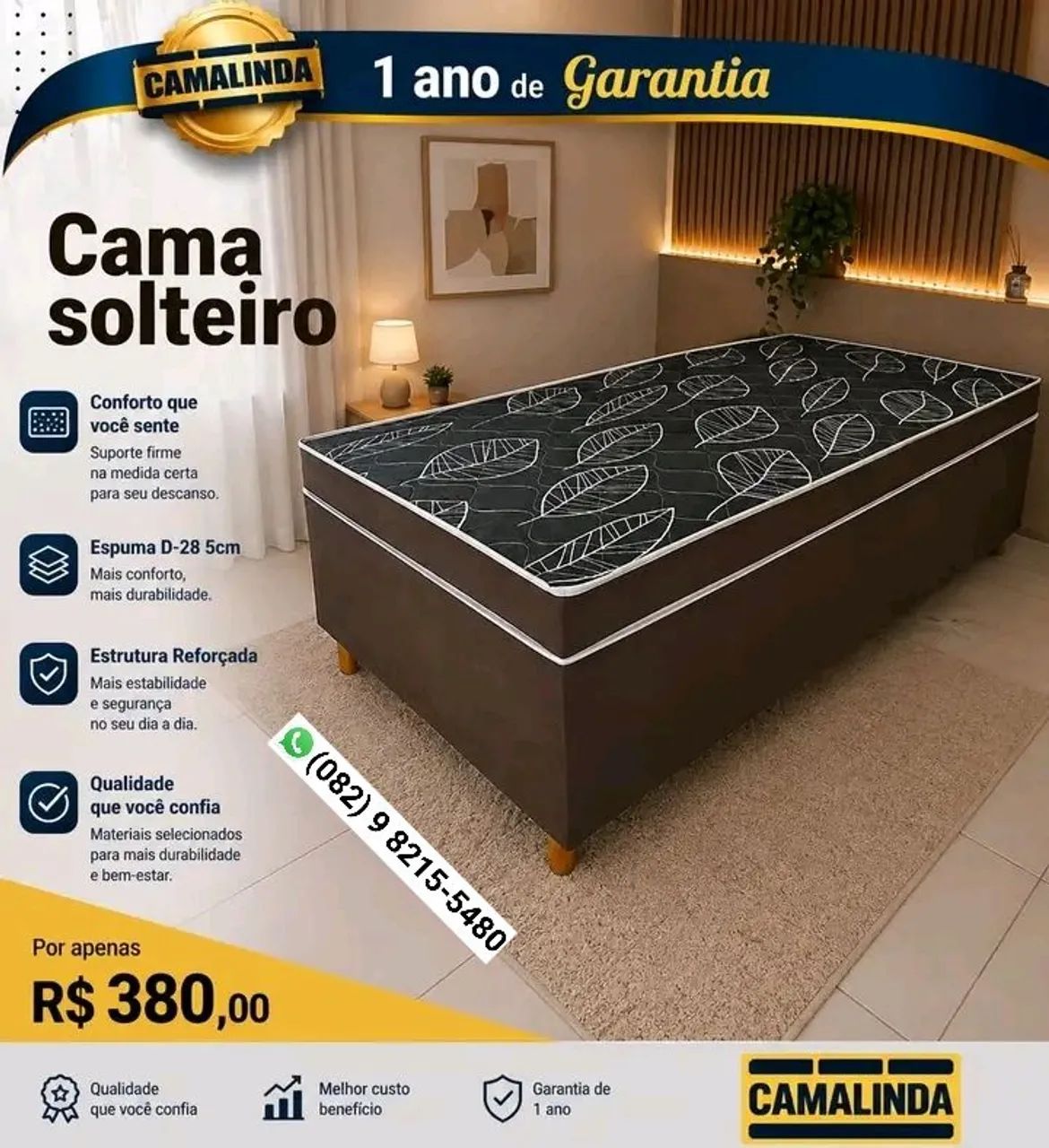 CAMAS LINDAS CONFORTÁVEL E COM PREÇOS ESPECIAIS. - Foto 2