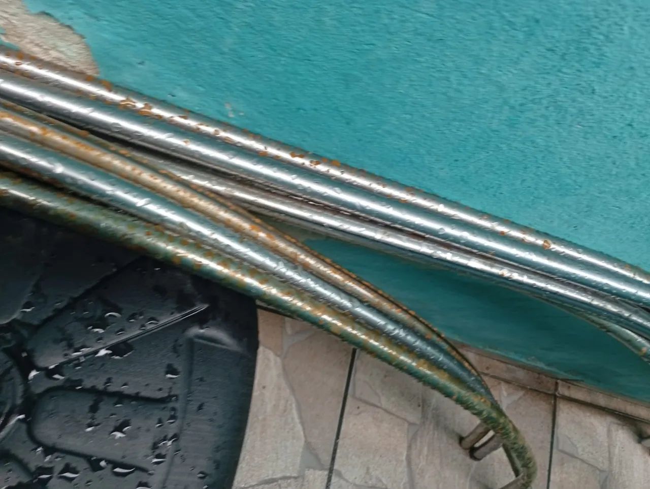 Haste de ferro com suporte de baixo  - Foto 2