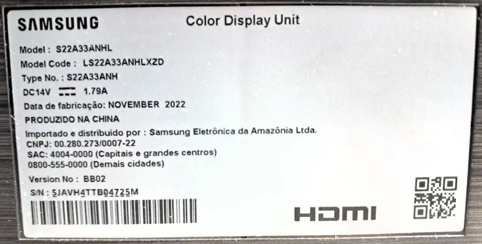 Monitor Samsung S22a33anhl 22 Polegadas Fhd - Foto 3