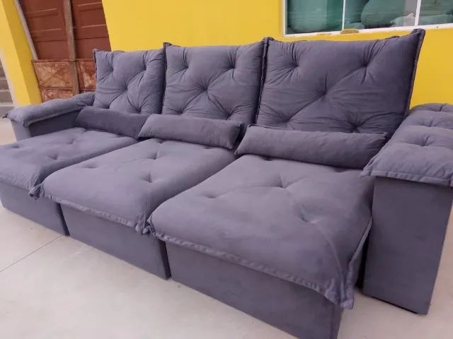 Sofá 3 metros PROMOÇÃO ENTREGA GRÁTIS JF E REGIAO - Foto 2