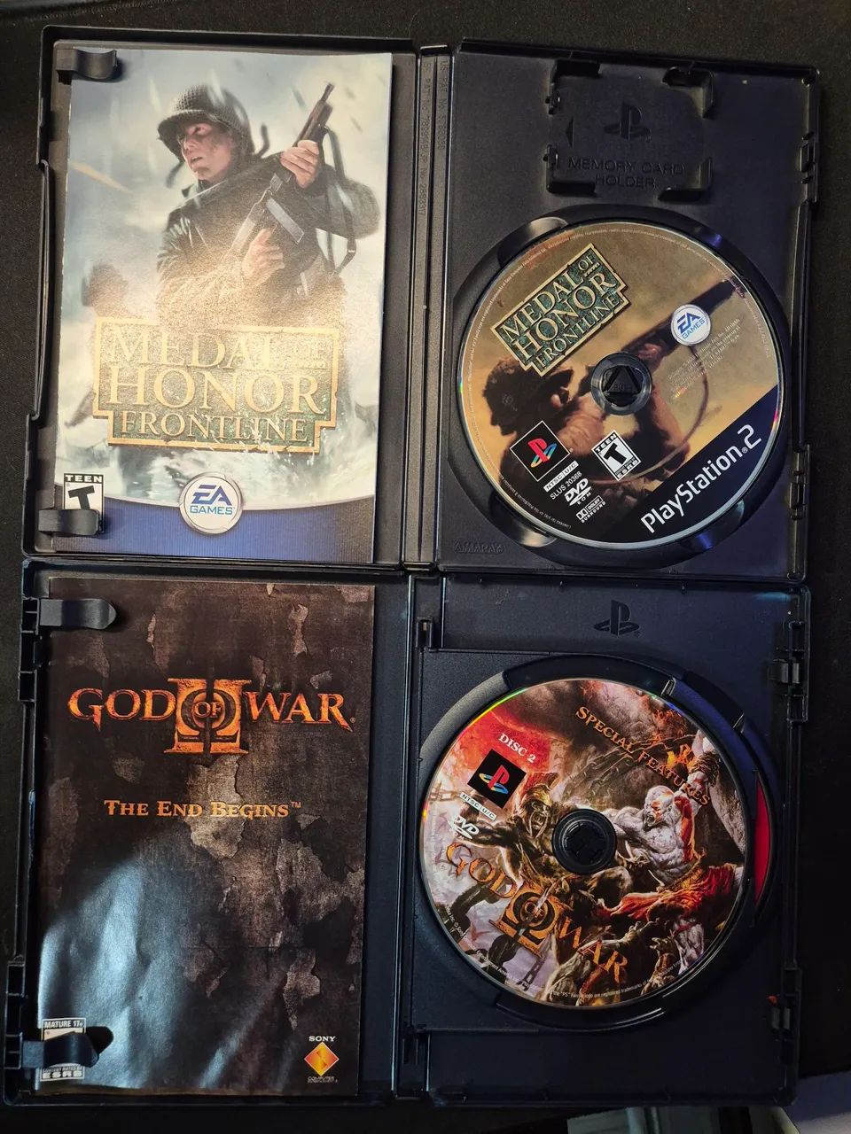 Jogos Medal of Honor Frontline e God of War 2 Ps2 - Foto 3