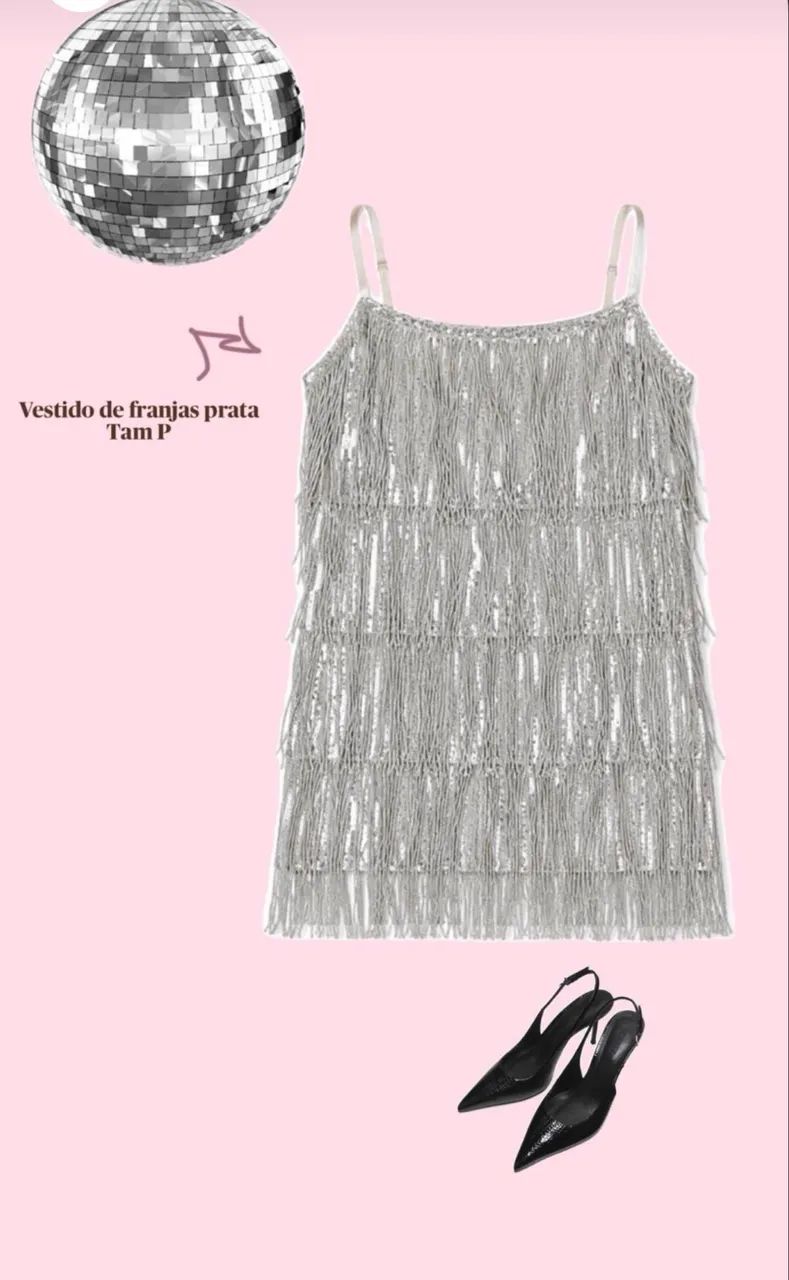 Vestido Prateado - TAM P  - Foto 2