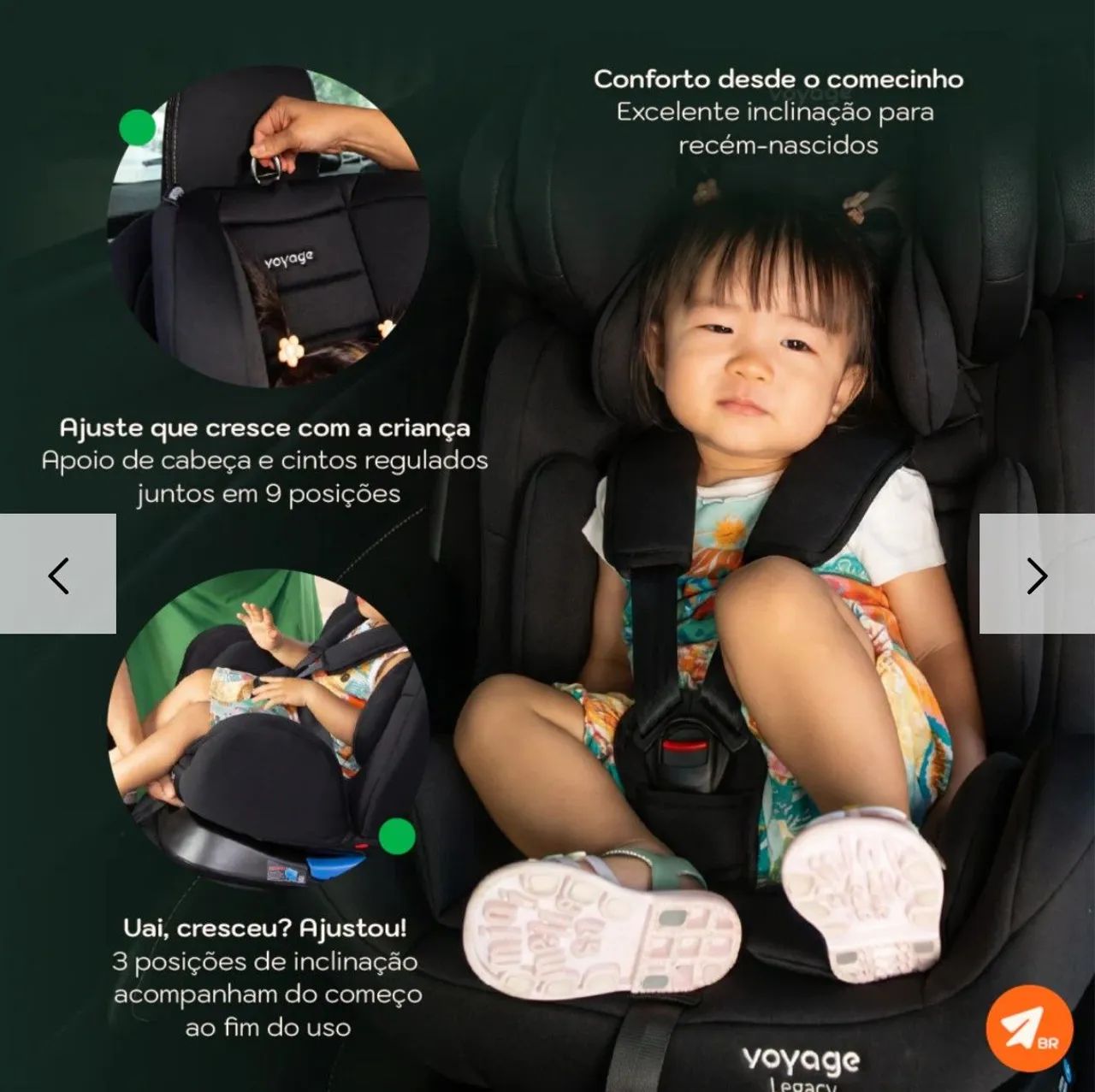 Cadeirinha para Carro Voyage Legacy - Foto 5