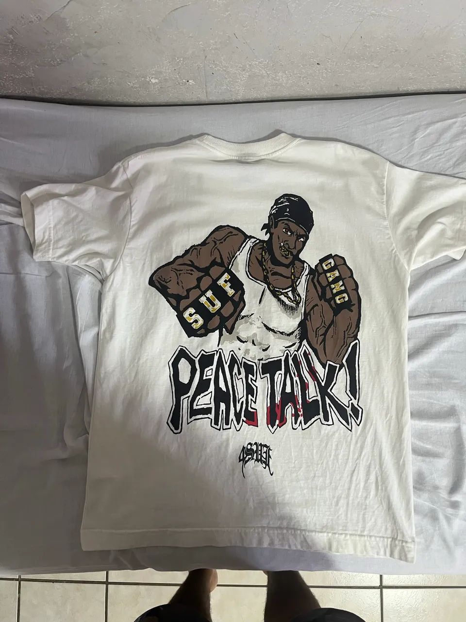 Camiseta sufgang branca peacetalk - Foto 2