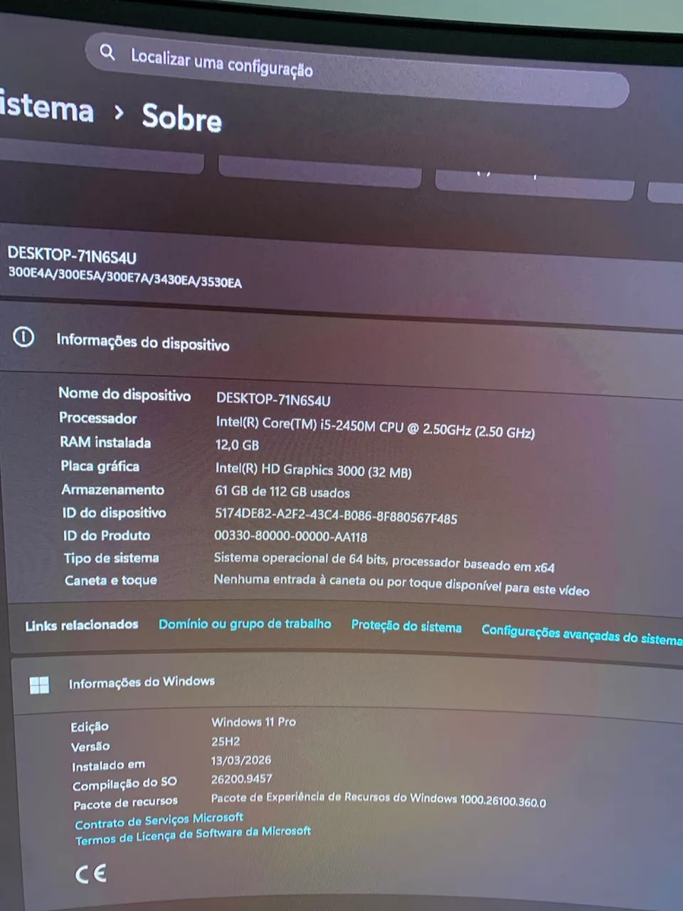 Notebook Samsung Core i5 | 12GB RAM | SSD 120GB | Windows 11 Pro - Foto 3