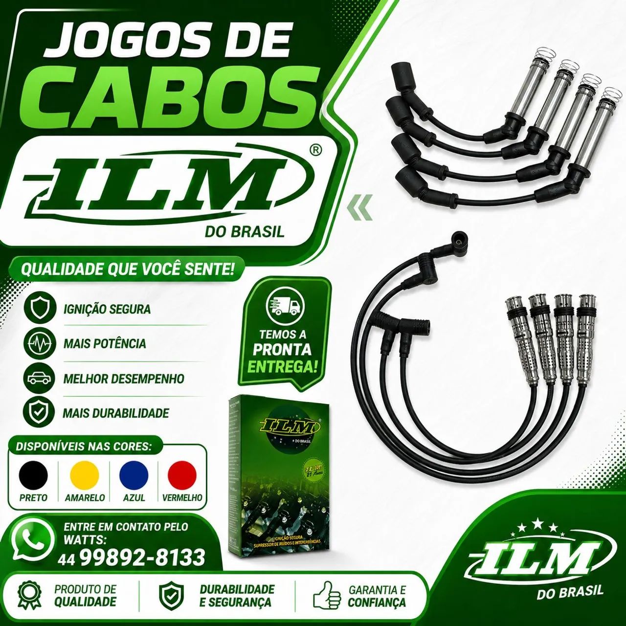 Jogo de cabos de vela