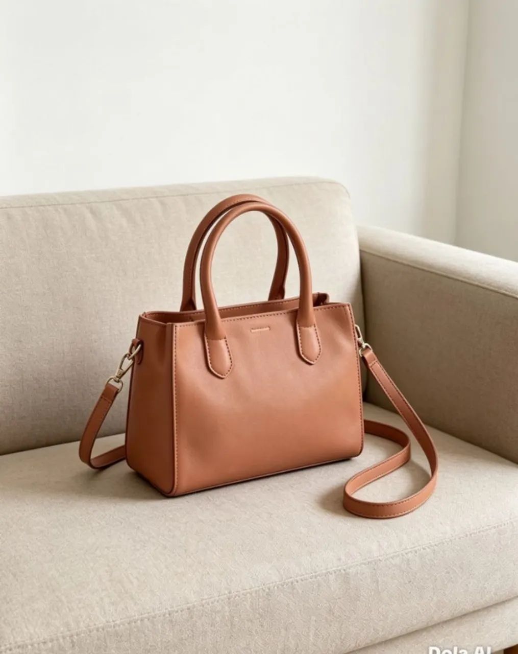 Bolsa caramelo Gabriela média. - Foto 2