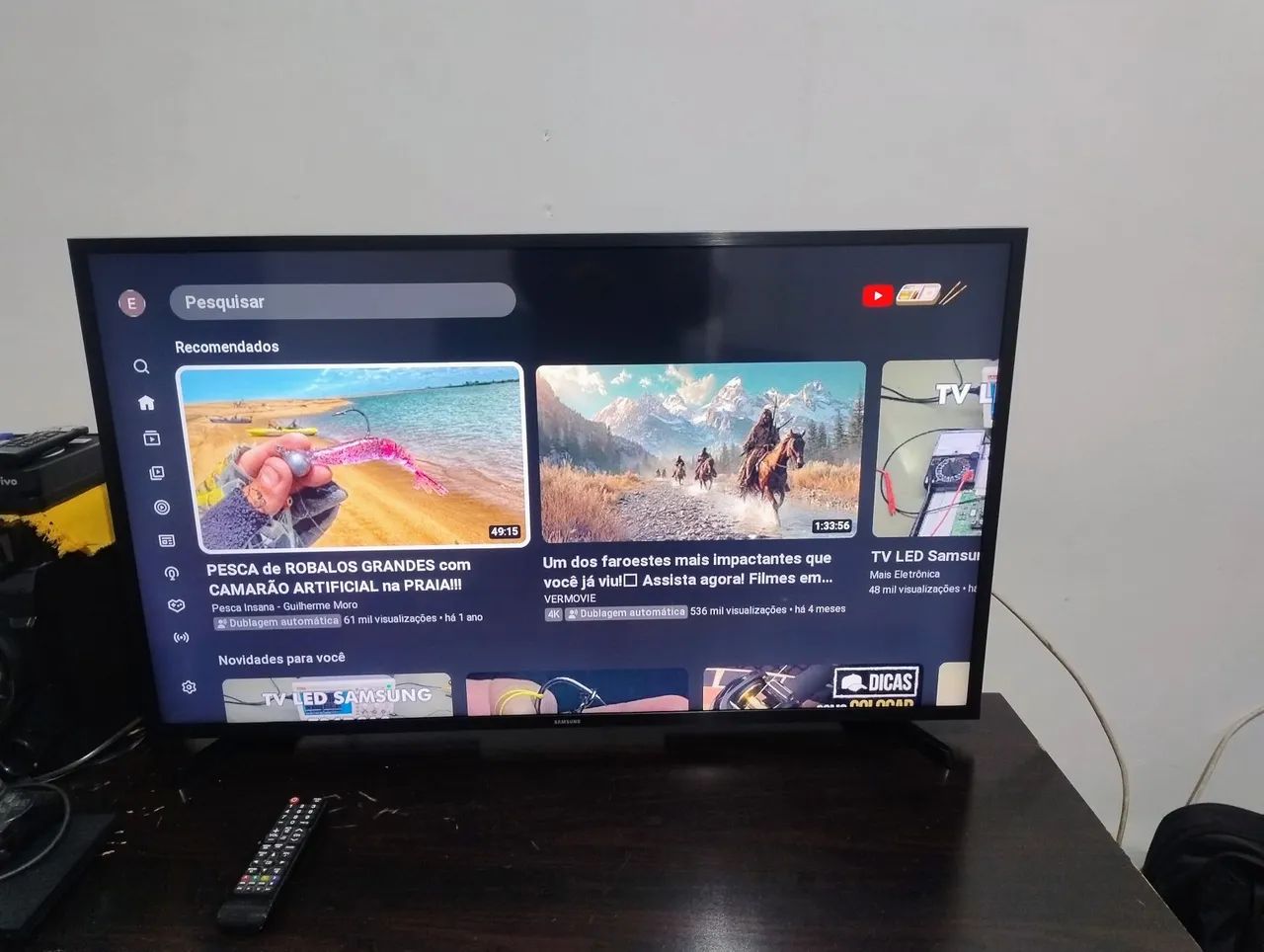 Vende se smart TV Samsung 43 polegadas, Semenova, muito boa para jogos - Foto 3
