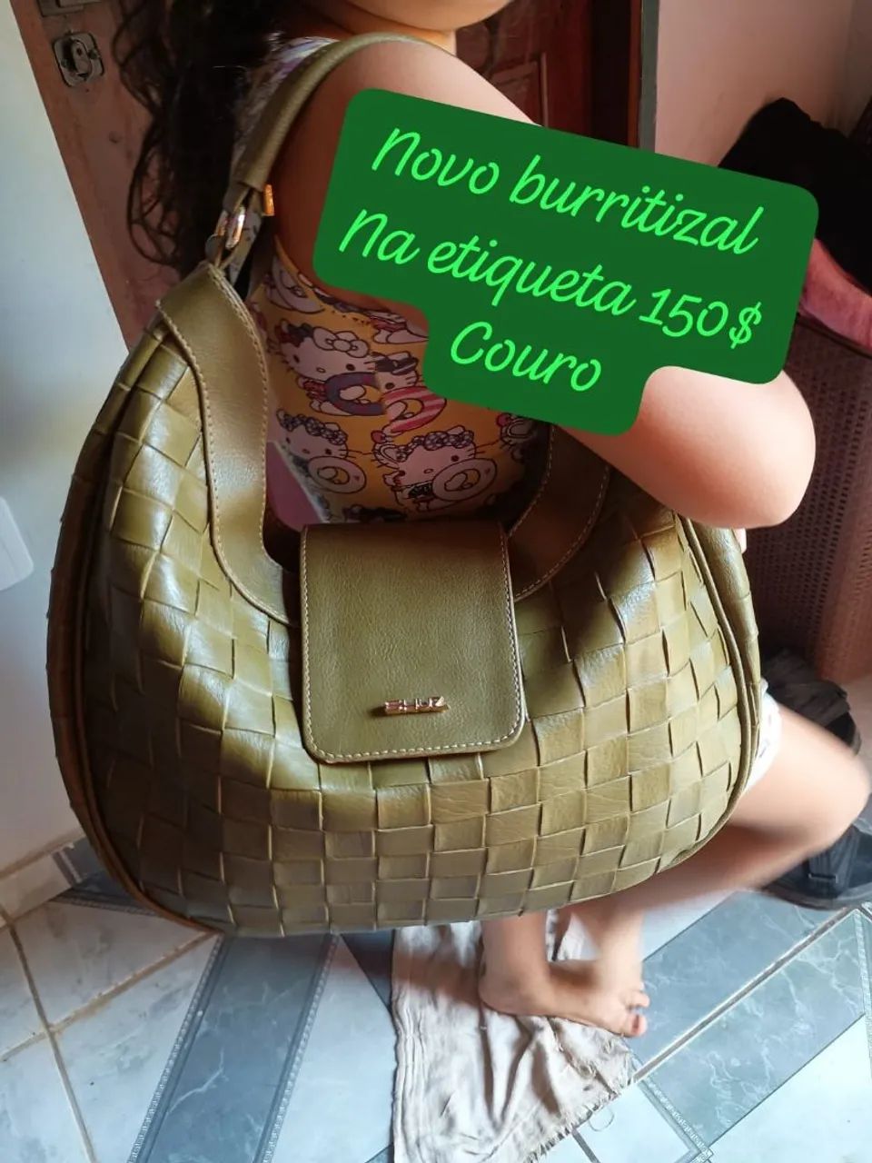 Bolsa shuz couro 