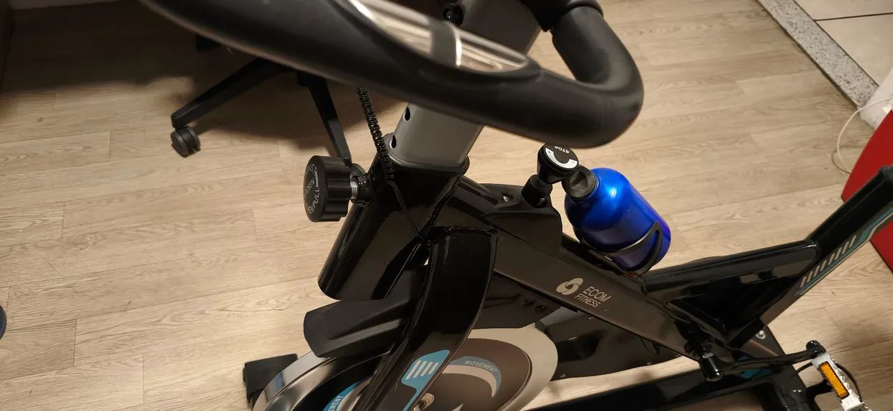 Bicicleta ergométrica azul 13kg - Foto 5