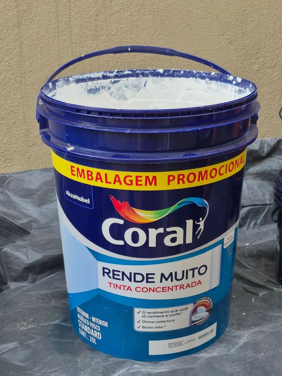 Tinta Rende muito CORAL cor BRANCO FOSCO