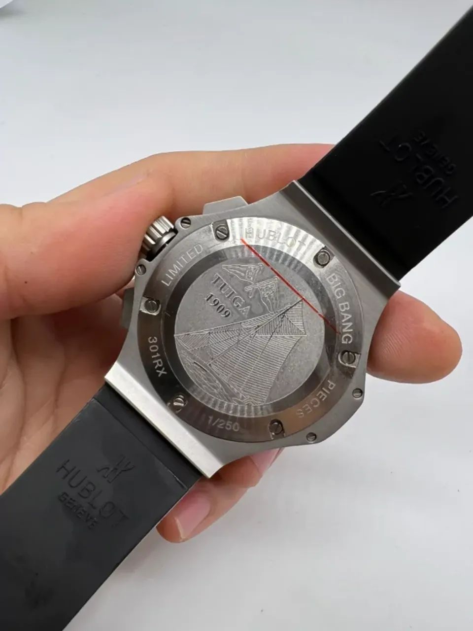 Relógio HUBLOT GENEVE TUIGA 1909 PRATA MULTIFUNCIONAL  - Foto 5