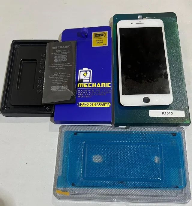 KIT FRONTAL BRANCO + BATERIA IPHONE 8 PLUS  NUNCA USADO R$70,00 - Foto 4