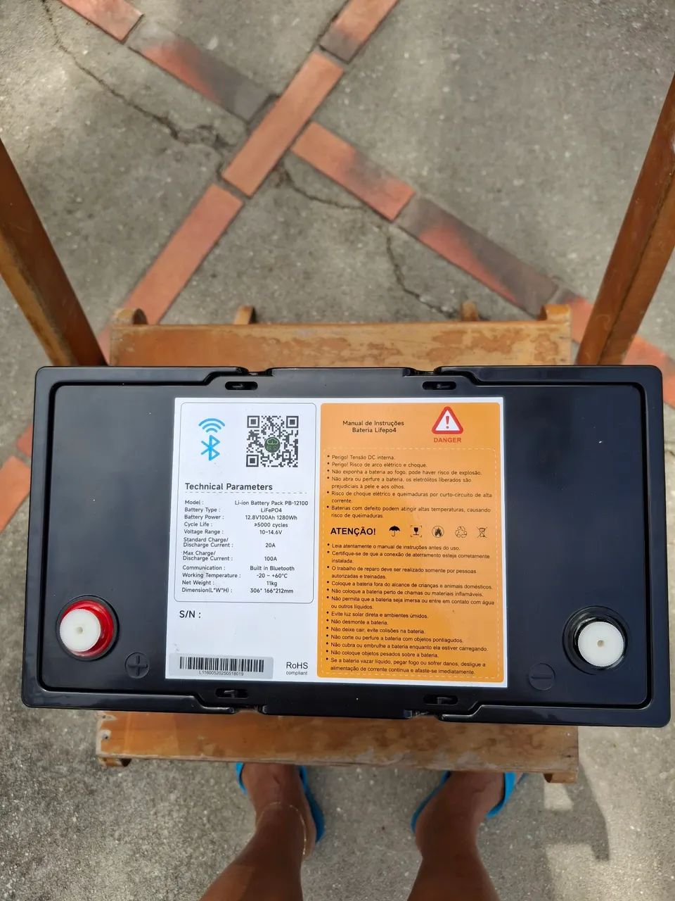 Vendo bateria de lítio kimbo lifepo4 12v.  - Foto 2