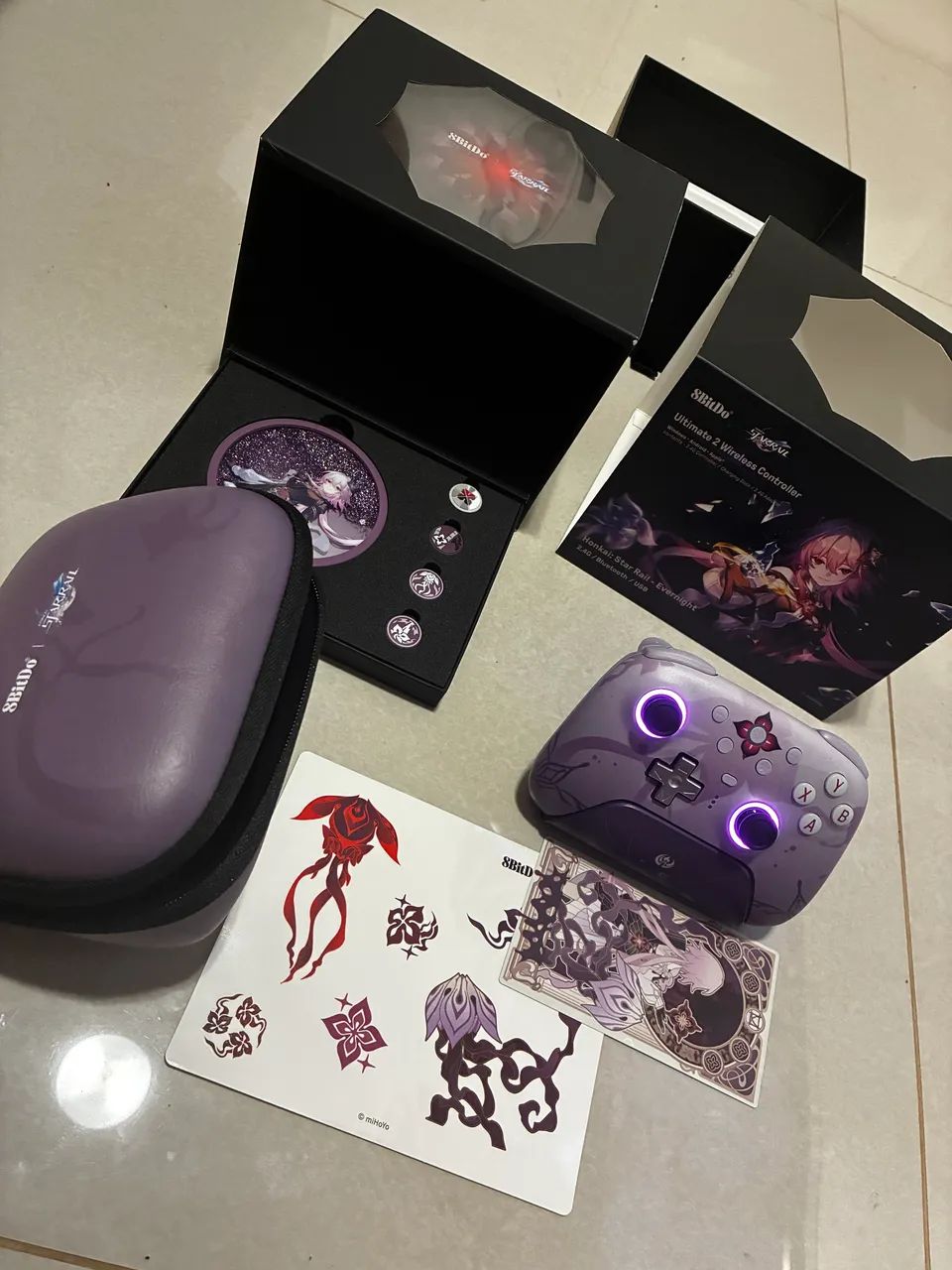 Controle 8bitdo Ultimate 2 Wireless Honkai Star - Evernight - Foto 2