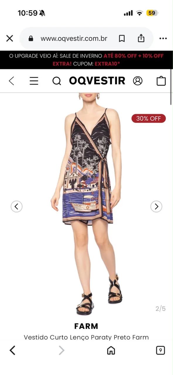 Vestido Farm nunca usado 