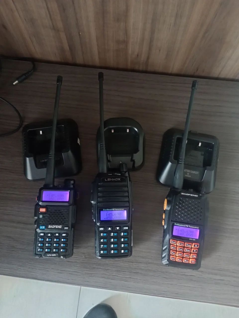HT dual Band VHF/UHF ( 3 aparelhos) rádio comunicador  - Foto 5