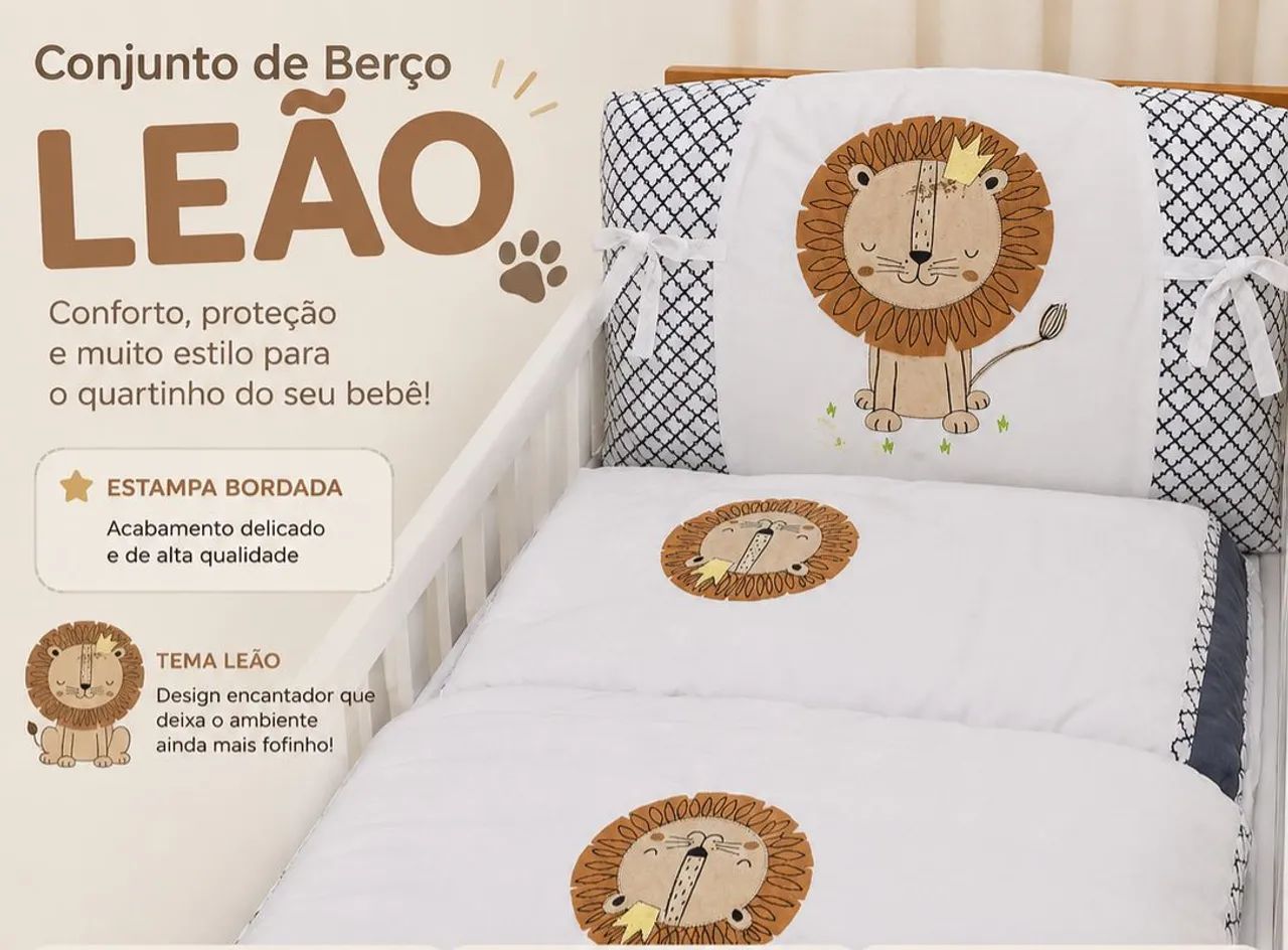 Kit Berço Encanto - 100% algodão  - Foto 4