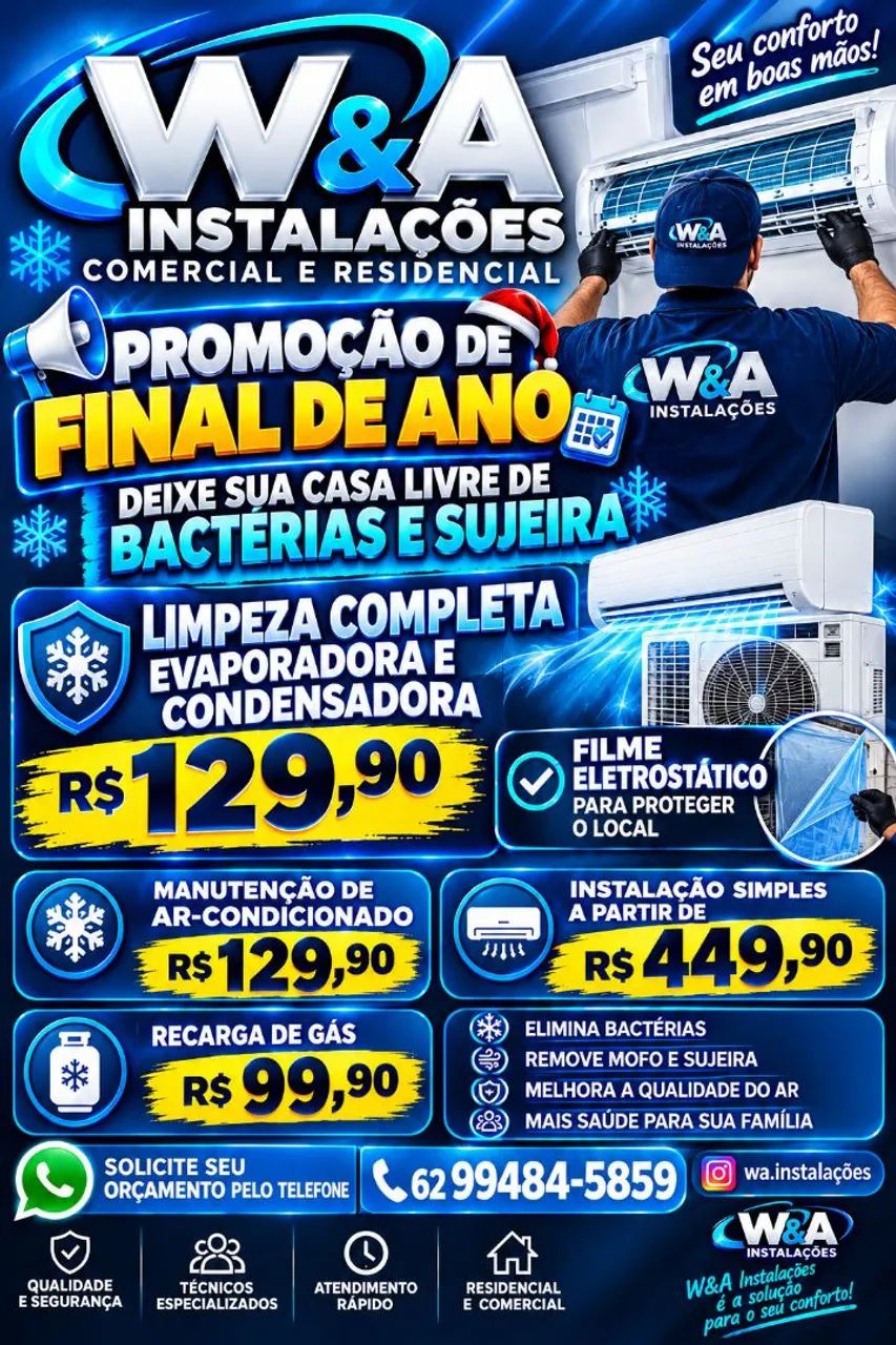 Instalação ar condicionado 