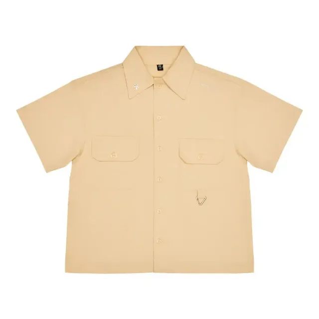 camisa shui capanga triad bege - m