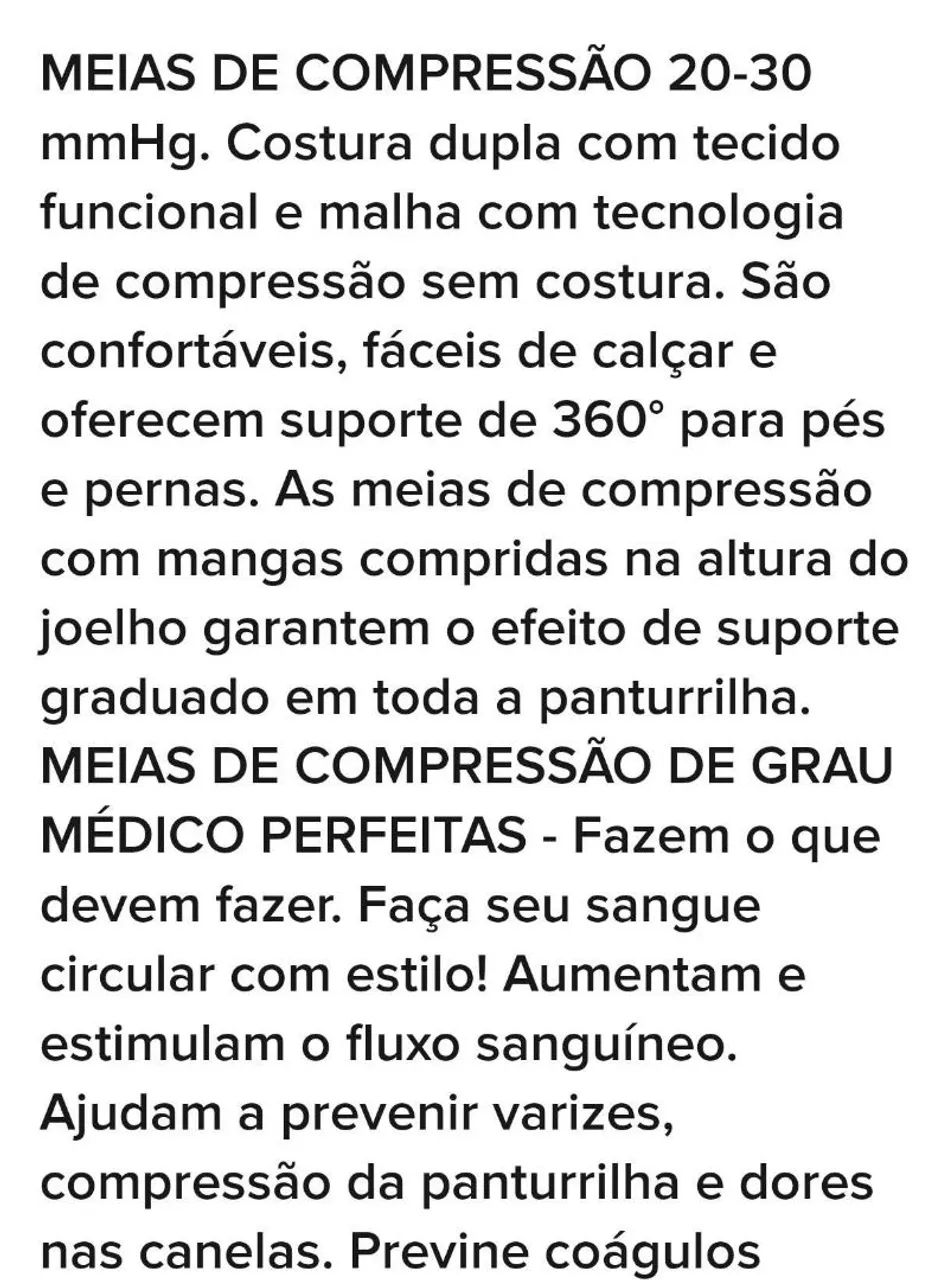 MEIAS 3/4. CIRCULAÇÃO & COMPRESSÃO (6 PARES ) - Foto 2