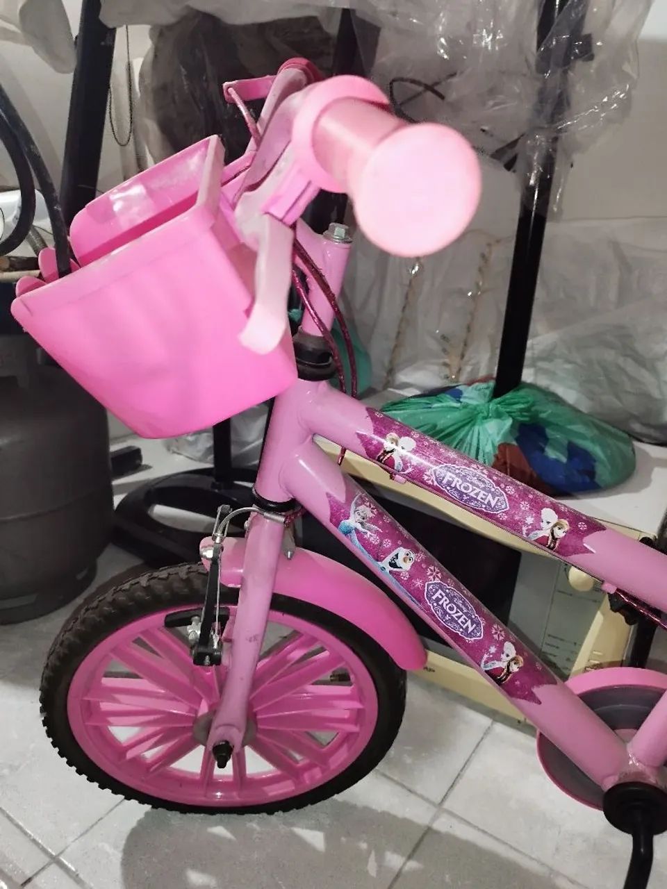 Bicicleta aro 16 rosa - Foto 4