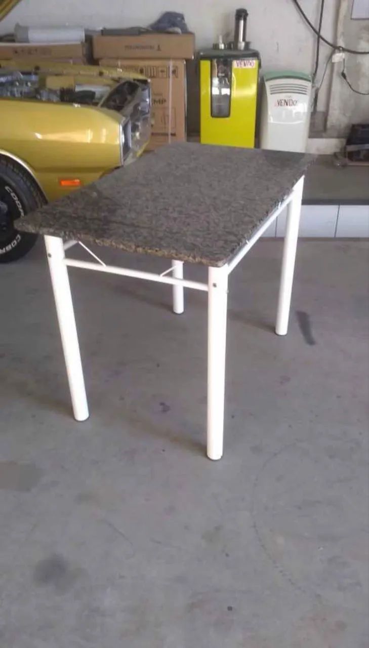 Mesa metálica tampo de granito  - Foto 2
