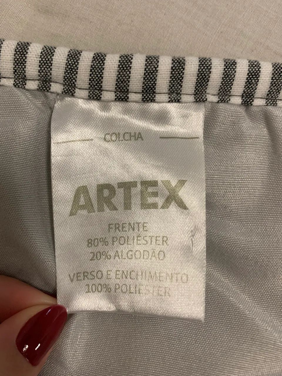 Edredom Artex Solteiro Cinza - Foto 3