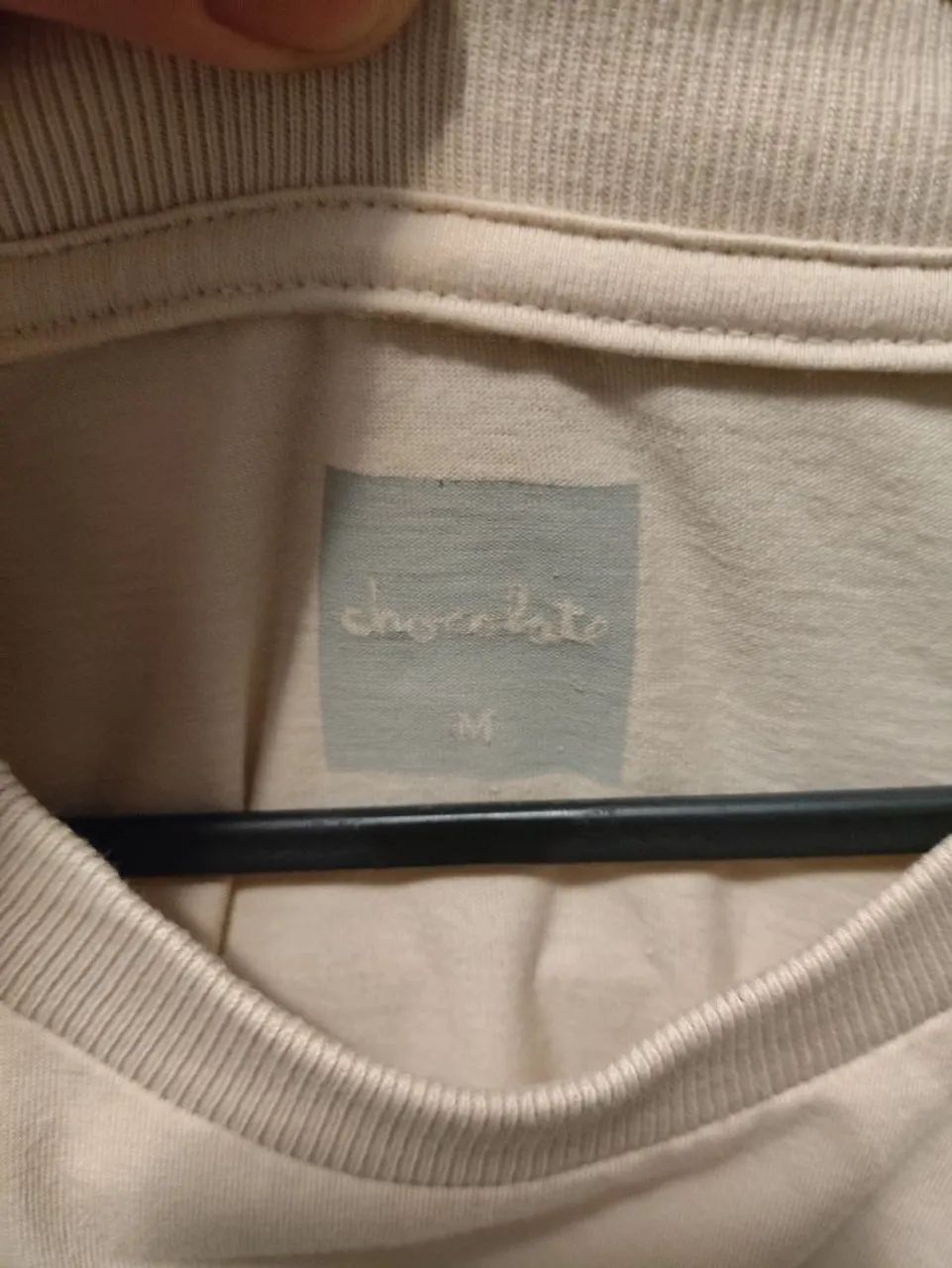 Camiseta Chocolate Skateboard Tamanho M Oversized Bege - Foto 3
