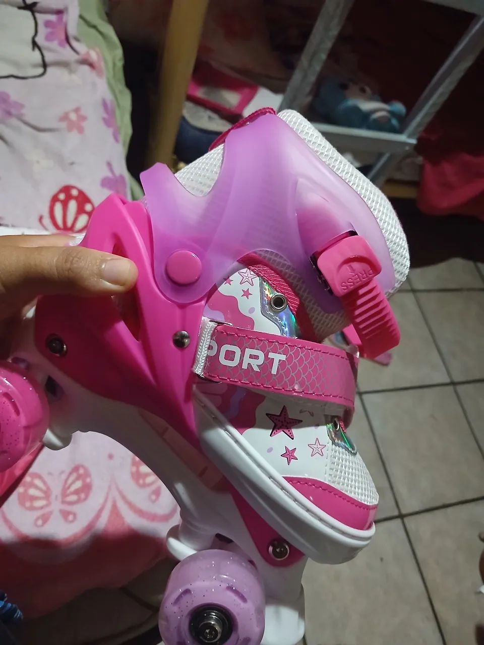 Patins com led e kit de proteção  - Foto 2