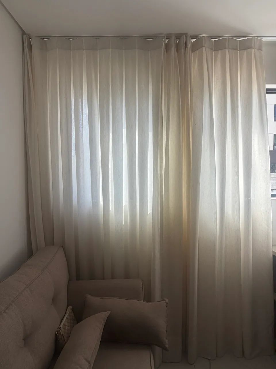 Cortinas 2,5 por 2,5 tecido sofisticado 