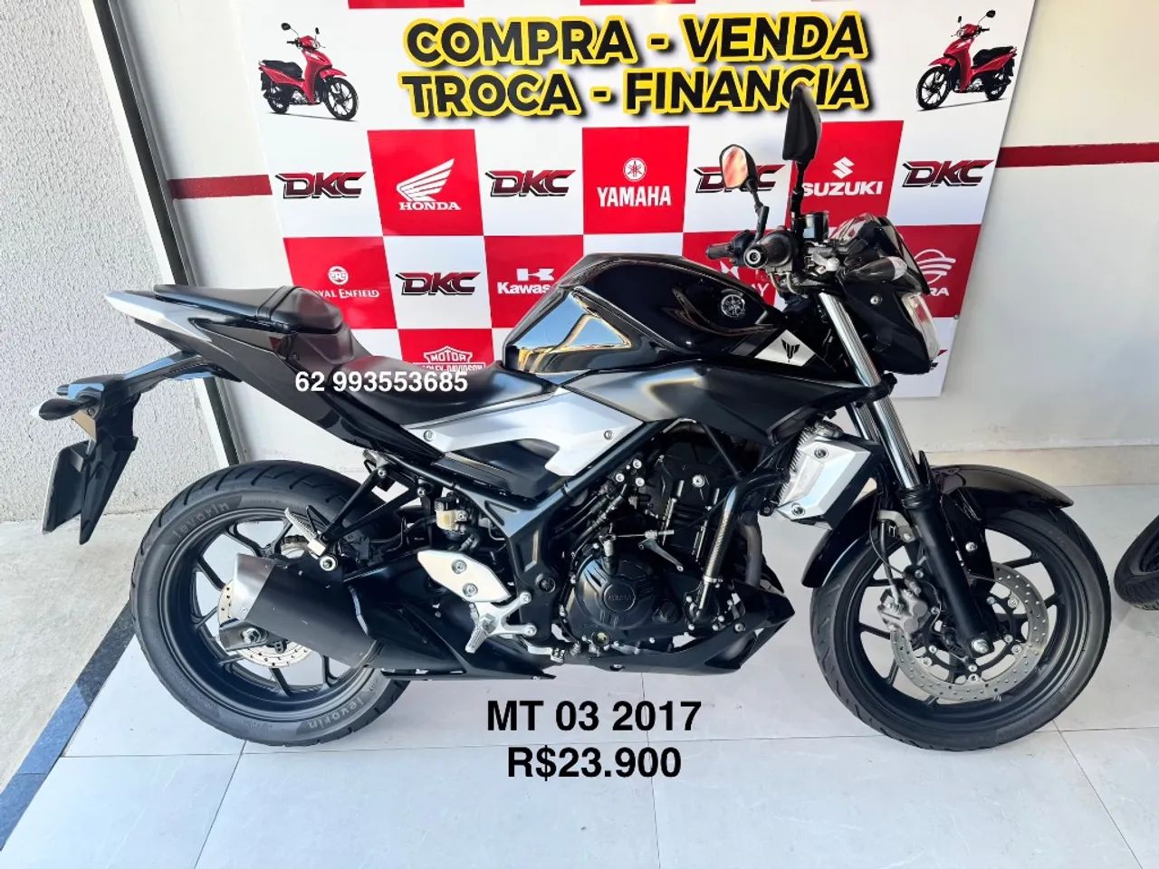 Financia 48x cartão 24x AC troca mt03 Anápolis 