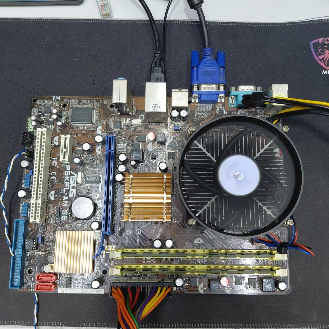 Placa Mãe P5KPL-AM SE + Core 2 QUAD + 4gb