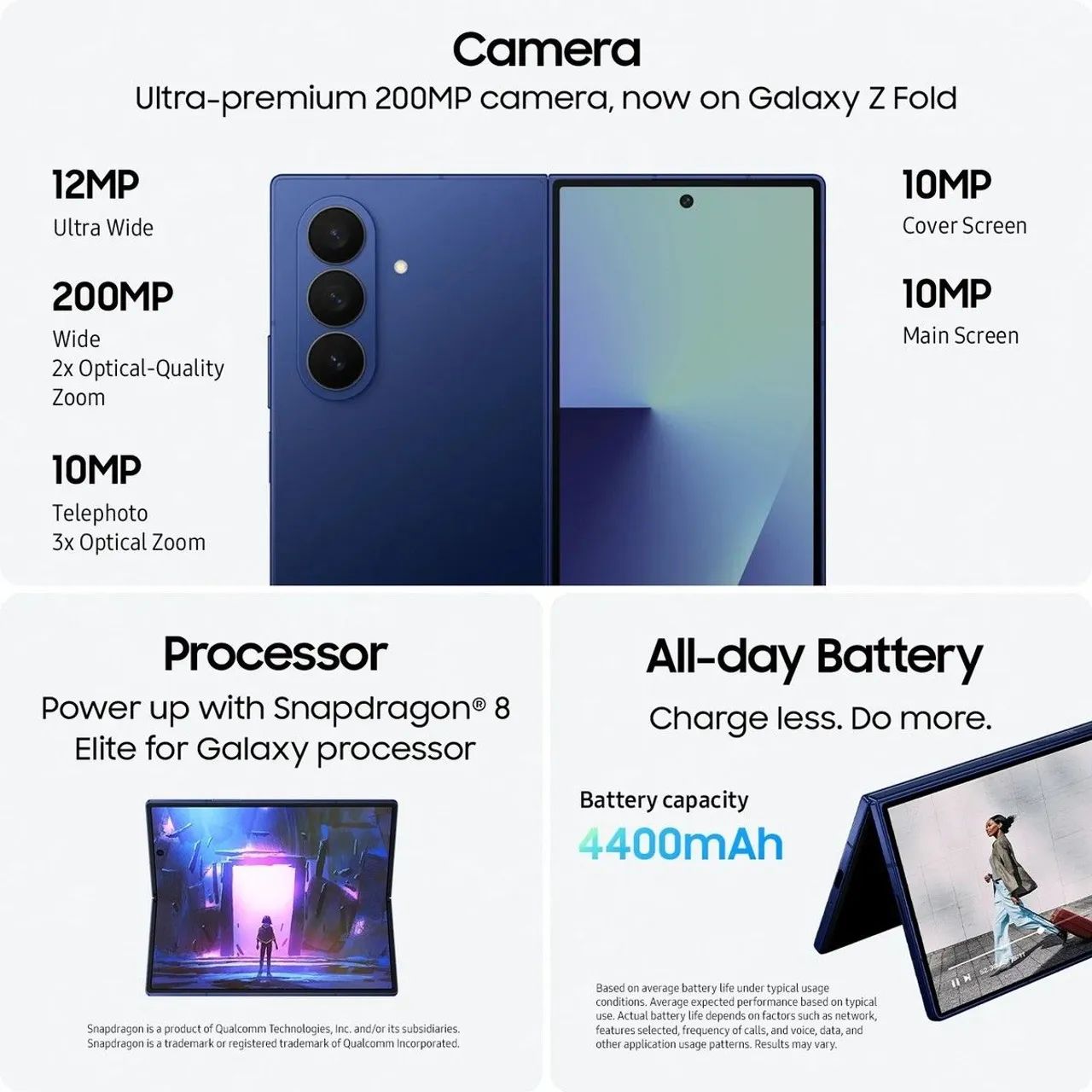Galaxy Z Fold 7 512Gb Azul - Foto 3