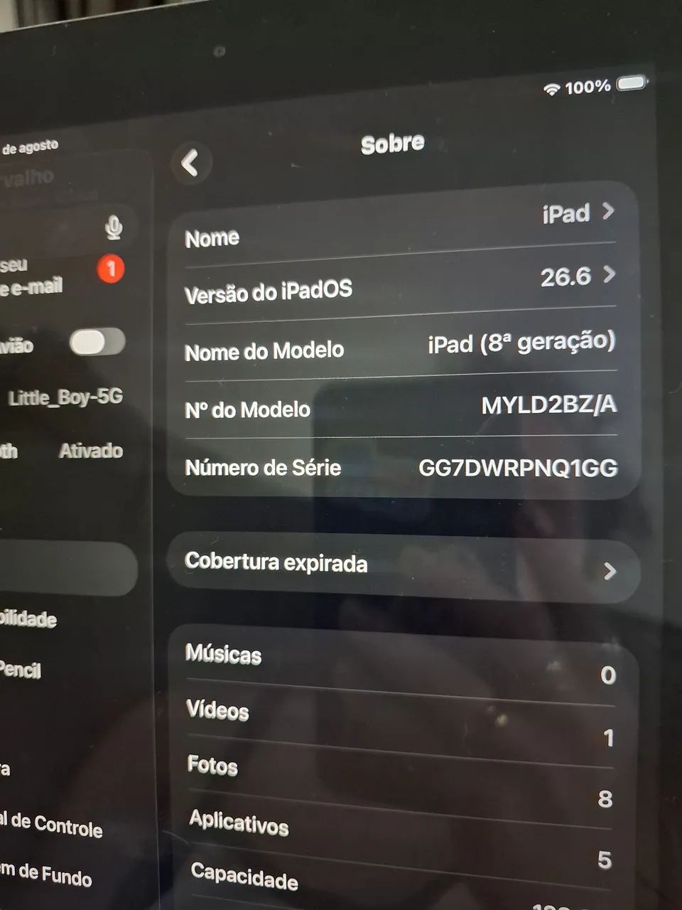 VENDO IPAD 8 GERAÇÃO 128GB - Foto 4