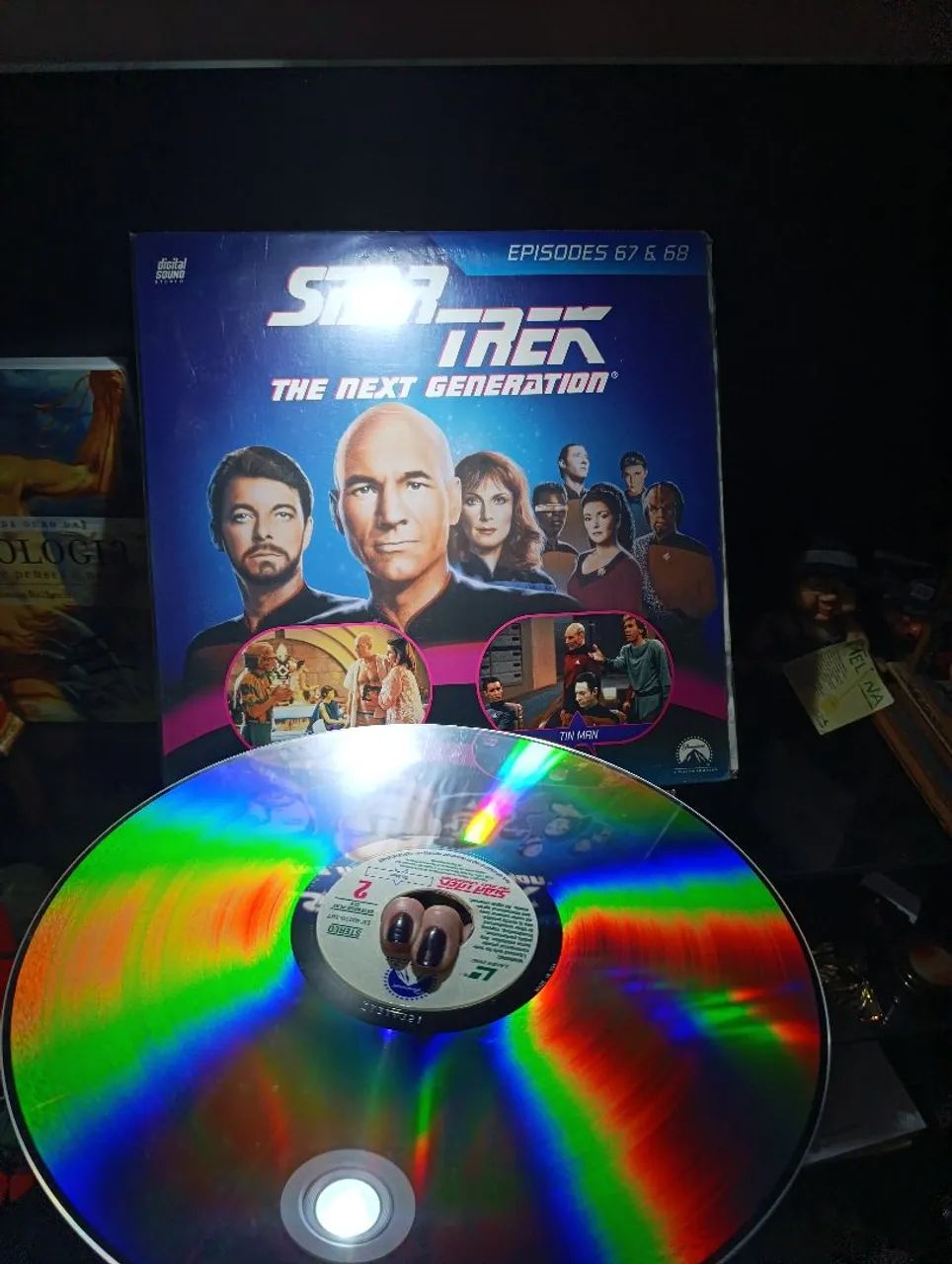  Laser Disc Star Trek The Next Generation 67 e 68 - Foto 3