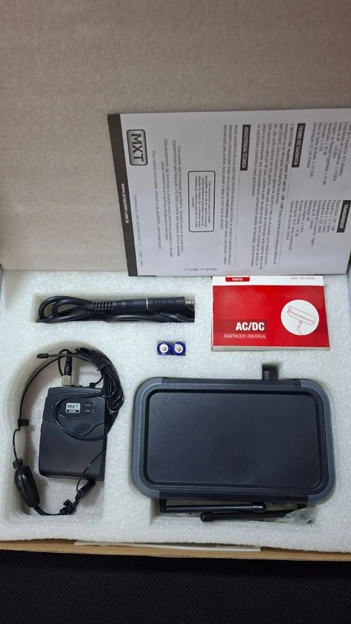 Microfone sem fio headset/lapela (novo) - Foto 2
