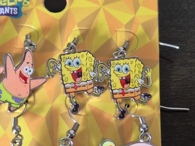 Kit 6 Pares De Brincos Bob Esponja. Salesone. Original! - Foto 4