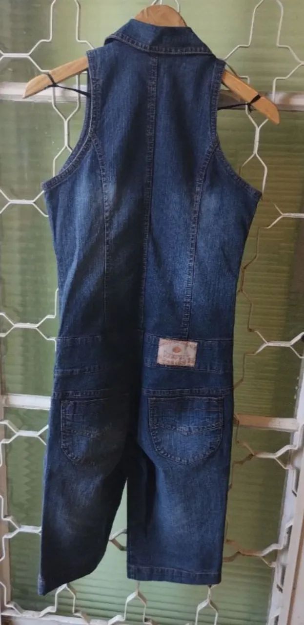 macacão jeans feminino dammi's - Foto 2