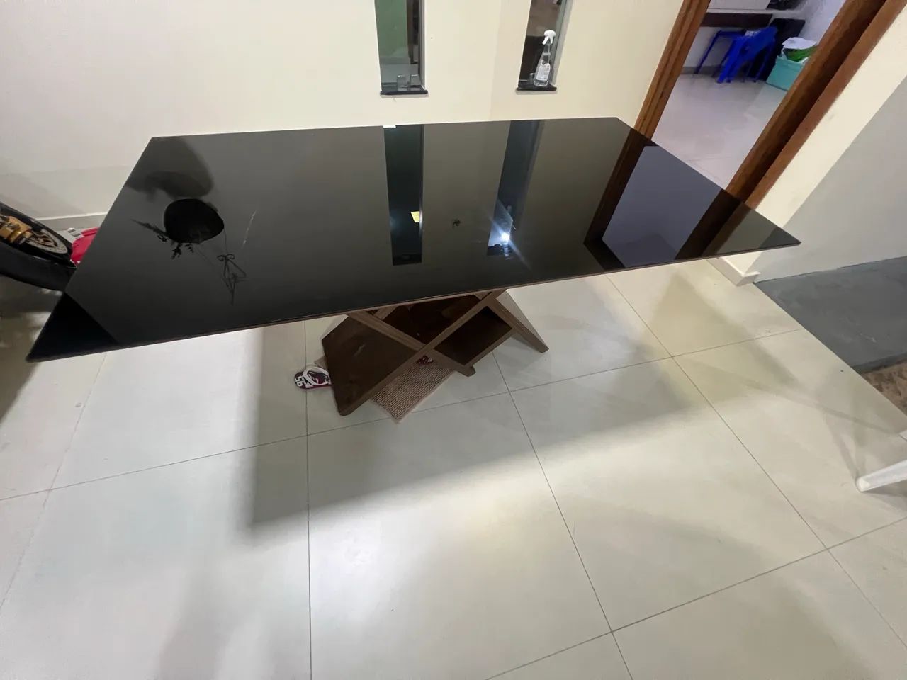 Mesa de MDF tampo de  vidro - Foto 3