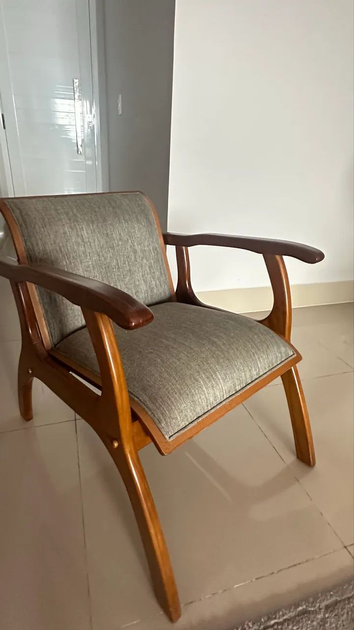 Linda poltrona de design Madeira maciça - Foto 3