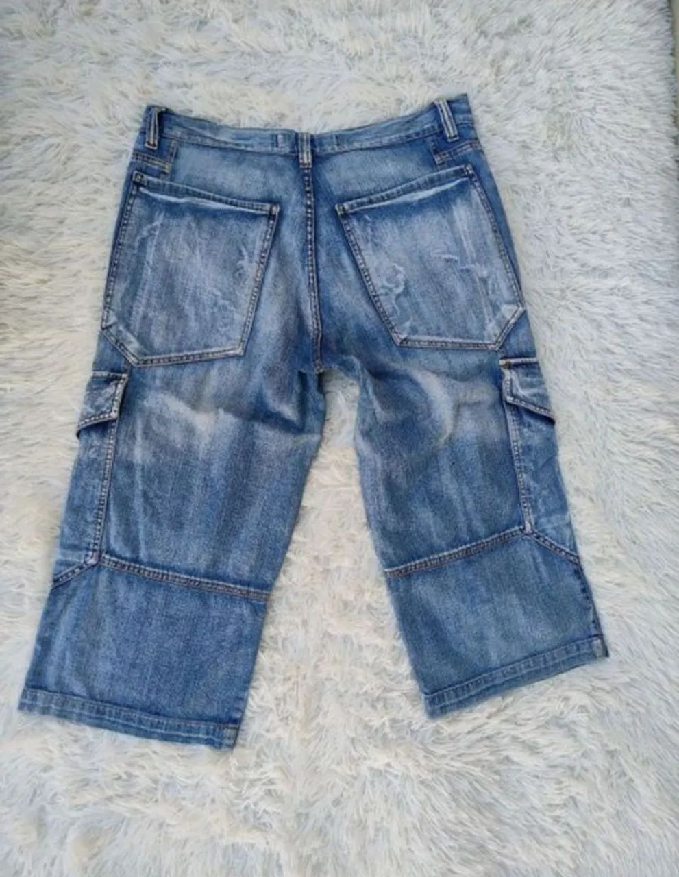 Bermuda Jeans Bluesteel Masculina 46 - Foto 3