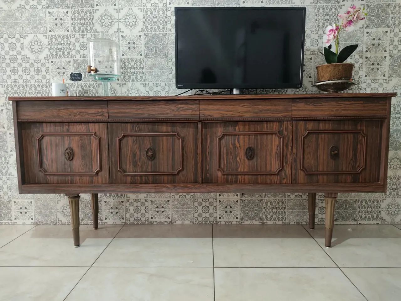Rack/Buffet Vintage de Madeira  - Foto 2