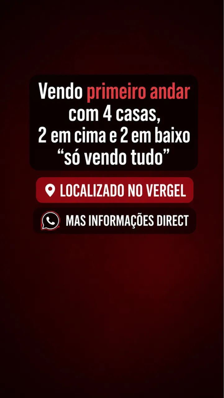 Vendo 4 casas no vergel 