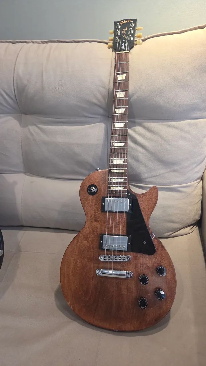 Guitarra Gibson les paul Studio Worn Brown Faded T 2016 com case